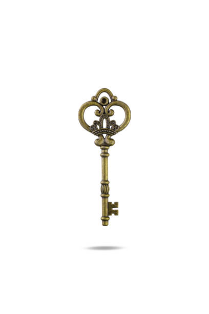 istock Close up Key vintage isolated on white background with clipping path. 2160259464