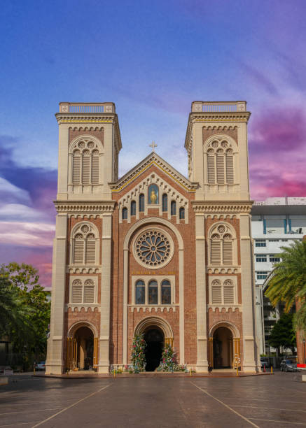 istock Assumption Cathedral on Chao Phraya River in BKK Thailand  magnificent structure architecturally majestically built a Roman Catholic Church founded by French Missionaries and Built in 1821 2160259792