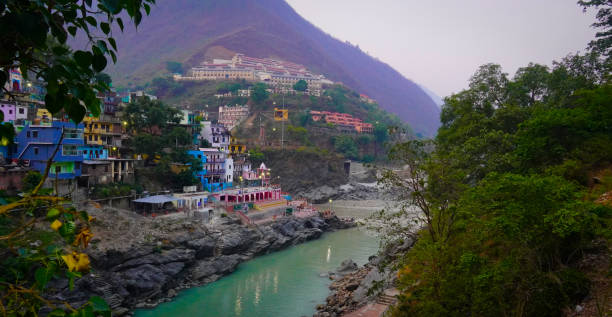 istock view of Devprayag a Town in Uttarakhand 2160261181