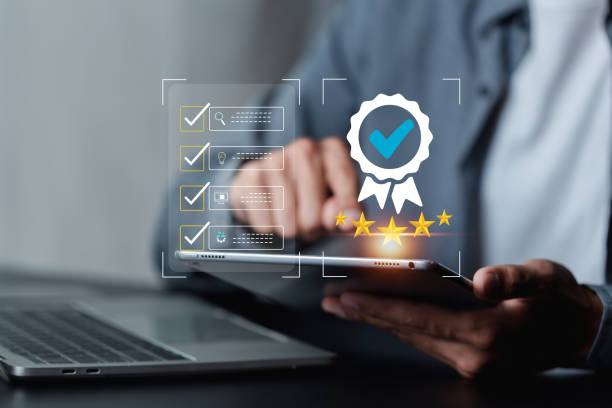 istock Service Quality assurance, Guarantee, Standards, ISO , Standards quality assurance control standardisation and certification concept. 2160261754