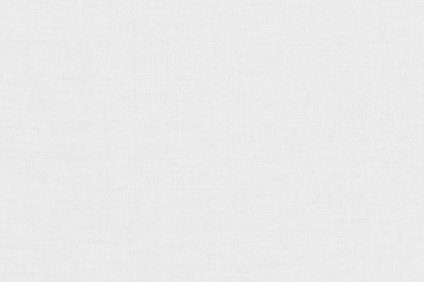 White linen fabric texture background, seamless pattern of natural textile.
