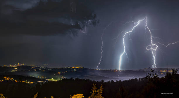 istock Todi, Perugia, Umbria, Italy:
Lightning illuminates Todii 2160262670