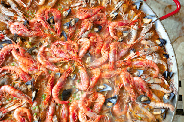 istock Mediterranean seafood paella 2160263031