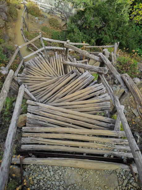 istock Wooden stairs in the Gorge 2160263898
