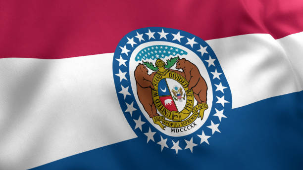 istock Missouri State Flag, Close up, United States, 3D Render 2160266394