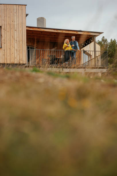 istock Senior couple bonding on a mountain home patio 2160272725