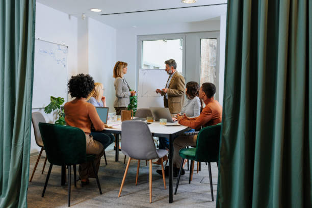 istock Businesspeople in a meeting room 2160276497
