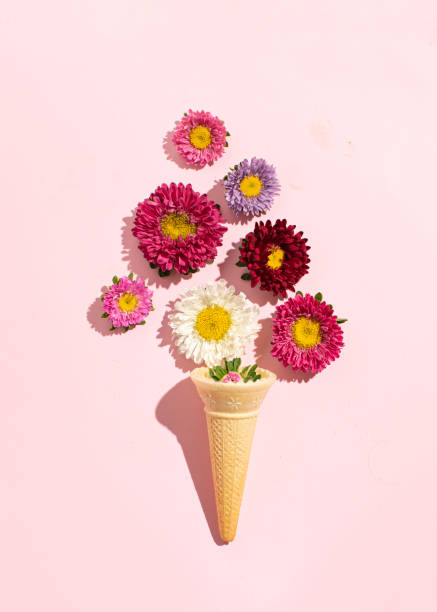 istock Colorful floral ice cream 2160280261