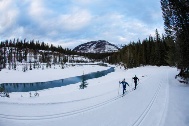 istock Cross-Country Skiing under the Clouds 2160296332