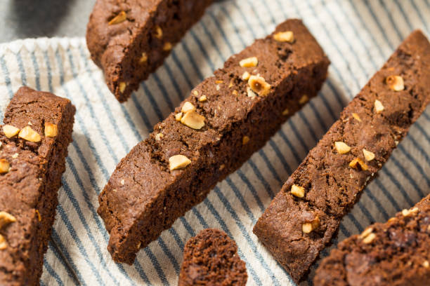istock Italian Homemade Chocolate Biscotti 2160296798