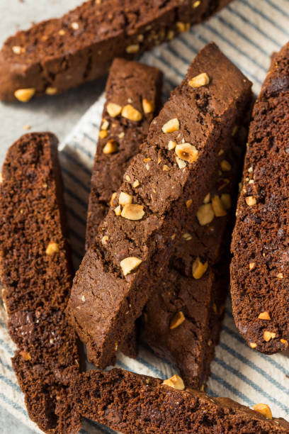istock Italian Homemade Chocolate Biscotti 2160296815