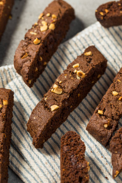 istock Italian Homemade Chocolate Biscotti 2160296832