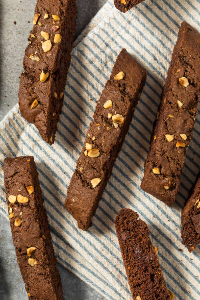 istock Italian Homemade Chocolate Biscotti 2160296947