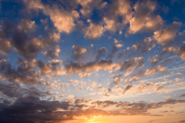 istock Dramatic Colorful Sunset Sky over Mediterranean Sea. Clouds with Sunrays. 2160297051