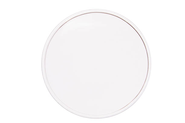 istock Medical round glass type Petri dish on blank background 2160300321