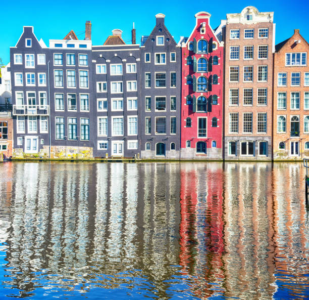 istock Colorful houses in Amsterdam 2160301120