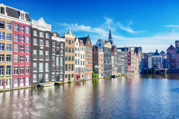 istock Colorful houses in Amsterdam 2160301205