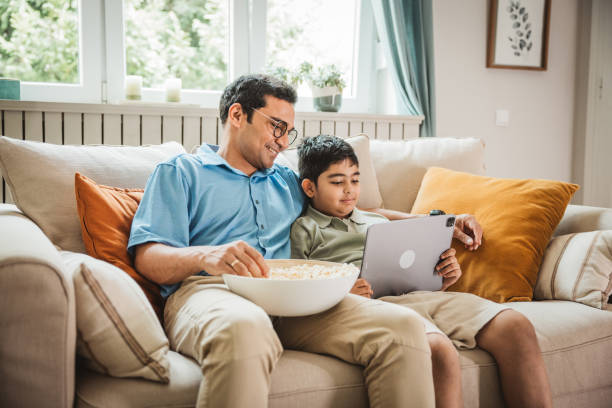 istock Father and son day at home 2160305512