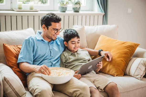 istock Father and son day at home 2160305513