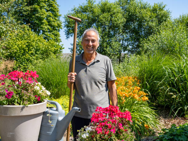 istock Portrait of an Asian senior man gardening 2160305607