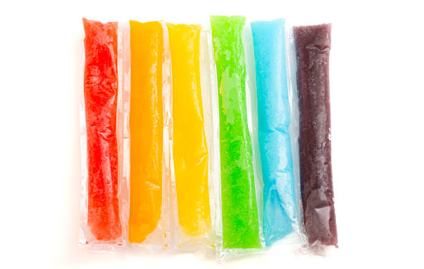 Frozen Ice Pop Popsicle Isolated on a White Background