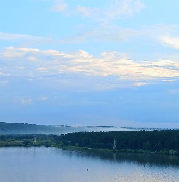 istock Fog over the river in the evening 2160313517