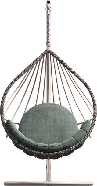 istock Front view of rocking chair 2160315273