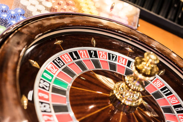 istock Roulette wheel in casino 2160322278