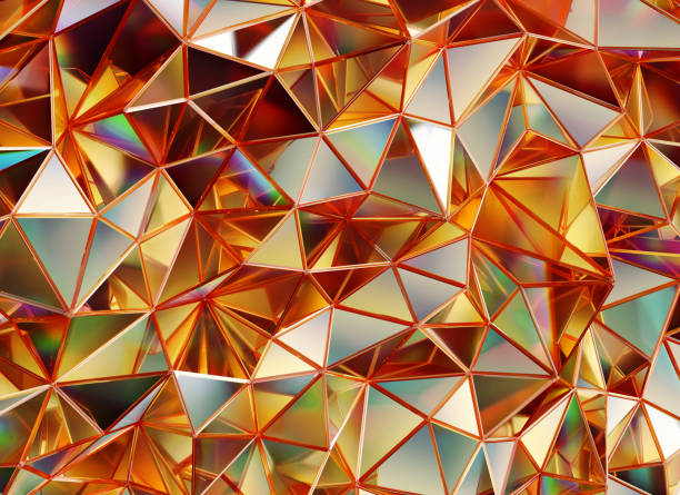 istock Luxury Abstract Realistic Gold Crystal Texture Reflection Close Up Background 3D rendering 2160322589