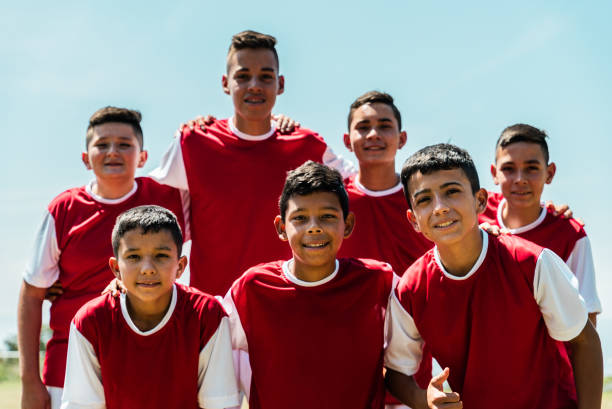 istock Portrait of a soccer team 2160333658