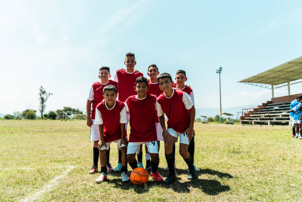 istock Portrait of a soccer team 2160333663