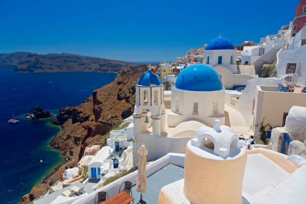 istock Panoramic view of Santorini island, Greece 2160334189