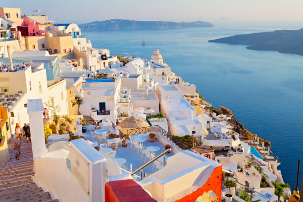 istock Panoramic view of Santorini island, Greece 2160334685