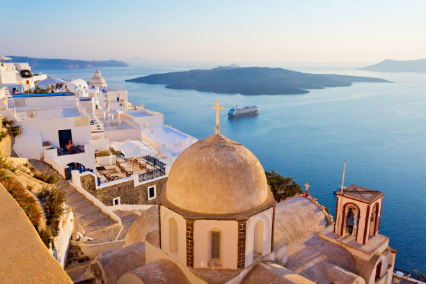 istock Panoramic view of Santorini island, Greece 2160334724