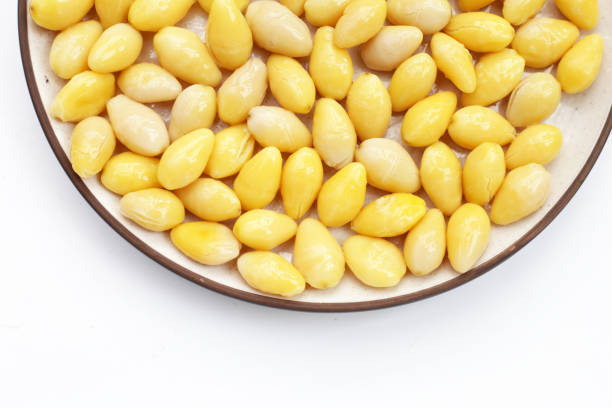 istock Boiled ginkgo nuts, ginkgo seeds 2160338533