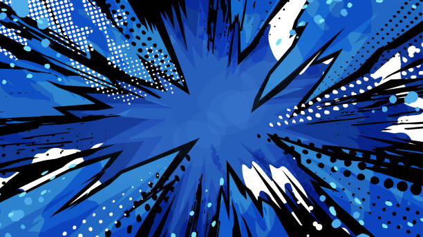 koncentrované čáry - rázová vlna stock ilustrace