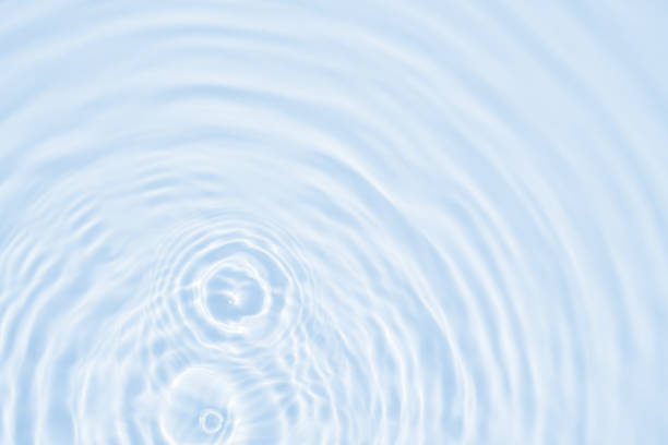 istock Abstract transparent water shadow surface texture natural ripple on blue background 2160346339