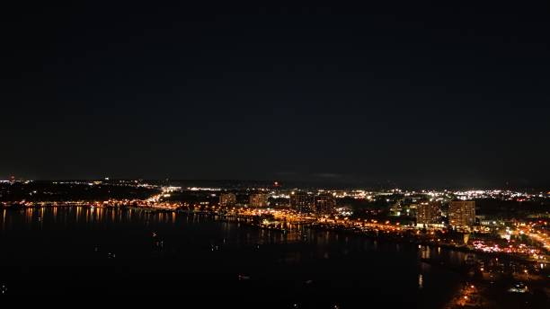 istock Barrie Ontario Canada Night Shot 2160349448