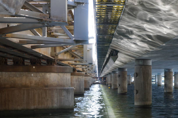 istock View of water under a bridge 2160349831