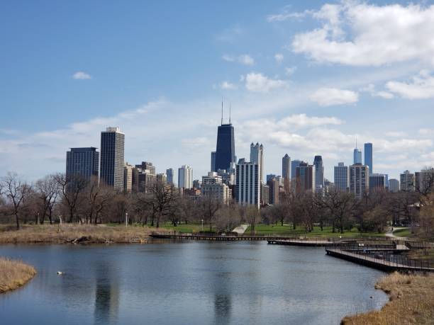 istock Chicago skyline from Lincoln Park 2160359443
