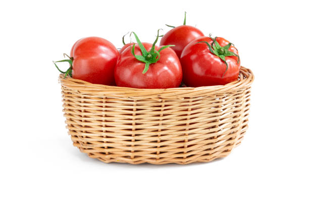 istock A Basket of Tomatoes in White Background 2160359488
