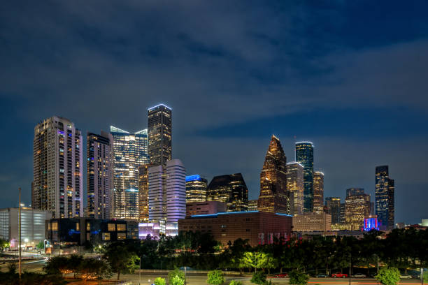 istock Houston CItyscape at Night 2160366760