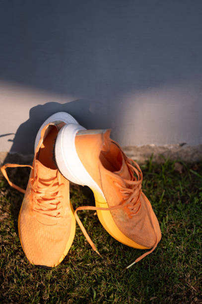 Shoes in the grass