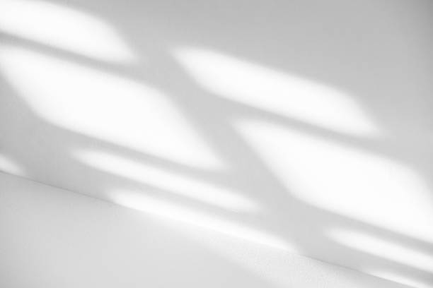 istock Wall interior background, studio and backdrops show products.with shadow from window color white . background for text insertion and presentation product 2160373044
