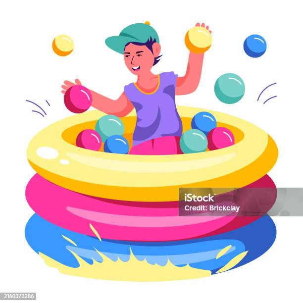 Backyardigans Padding Pool Paddling Pool Stock Illustration - Download Image Now - Childhood ...