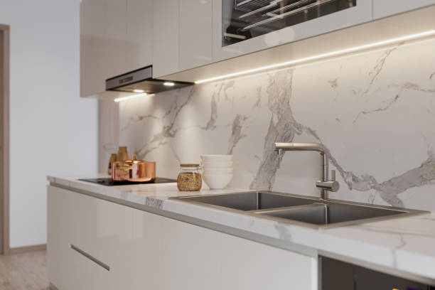 istock Decorate Your Modern Kitchen White Theme and Well Furnishings 2160385202