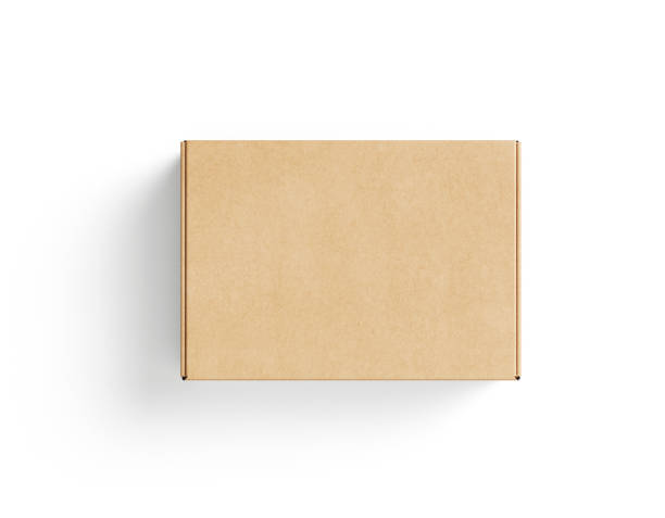 istock Brown Paper box Cardboard box isolated on white background 2160385211