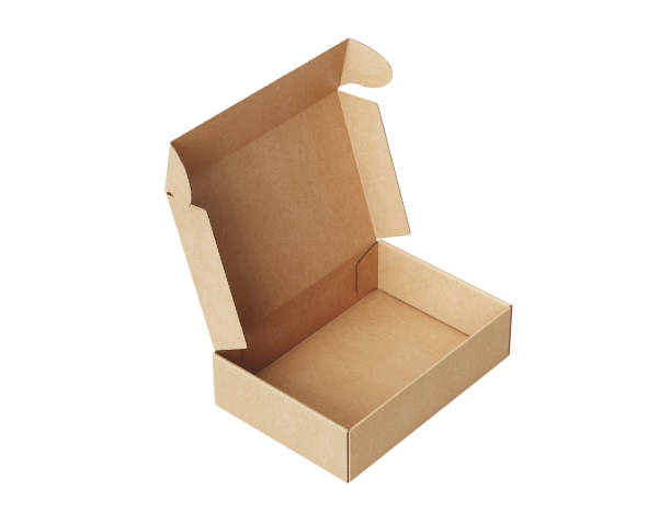 istock Brown Paper box Cardboard box isolated on white background 2160385217