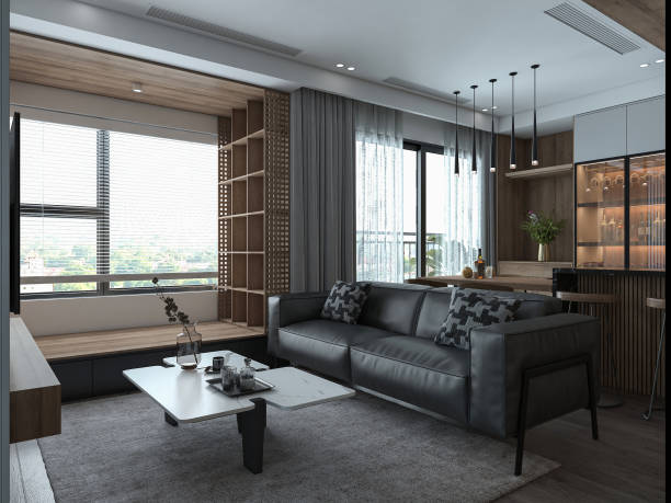 istock The Secrets to a Stylish and Modern Living Room Interior 2160385736