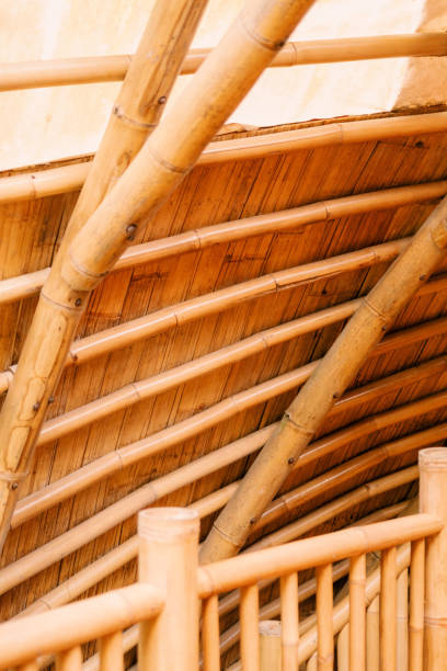 istock Close-up of Bamboo Villa Wall Details 2160396764